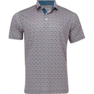 Puma MATTR Essex Ocean Tropic Shirt Polo Short Sleeve Golf Apparel